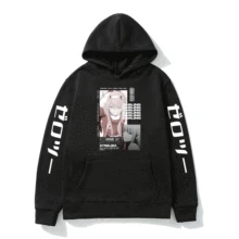 

Darling In The Franxx Anime Hoodie Men Women Zero TWO Beautiful Girl Hoodies Winter Fleece Fashion Pullover Black Sweatshirt New