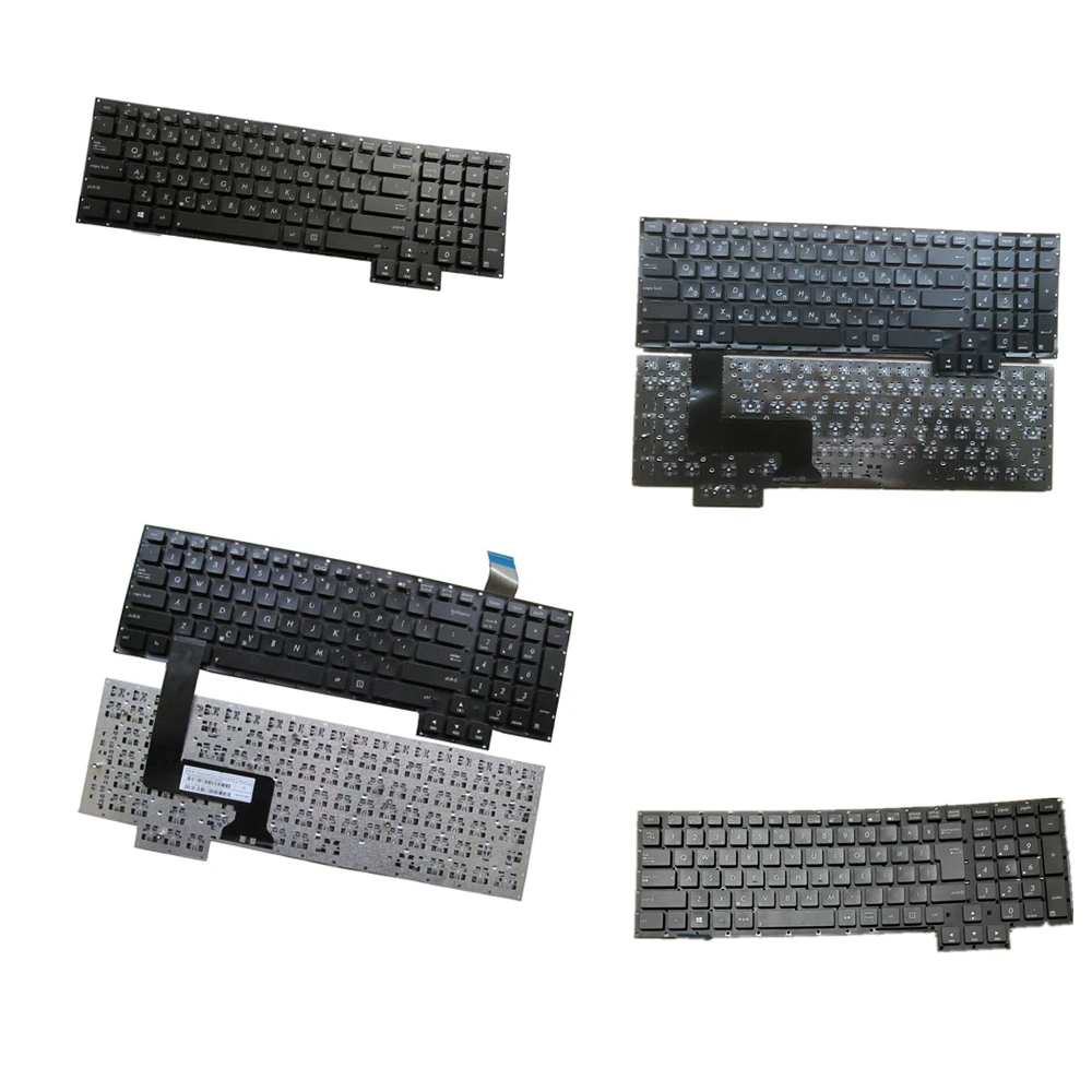 Клавиатура для ноутбука ASUS G750 G750J G750JH G750JM G750JS G750JW G750JX G750JY JZ GFX70 GFX70J Black US RU AR Big Enter
