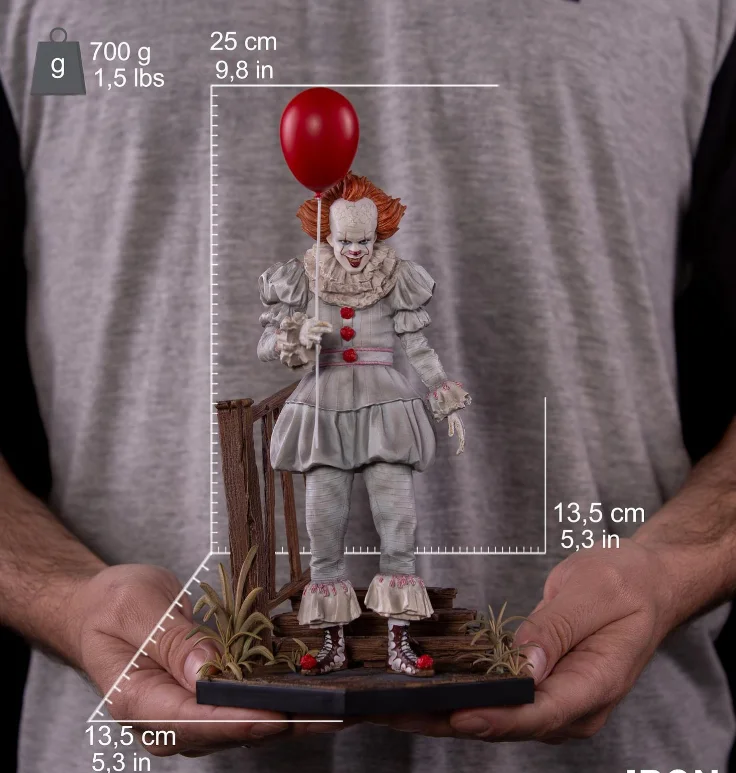 Железный IT Stephen King's It Delux Pennywise статуя клоуна экшн-Фигурки игрушки | Игрушки и