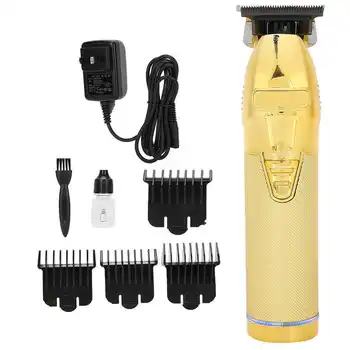 

Professional Hair Clipper Vintage Carving Electric Hair Cutter Tool for Home Hair Slaon Gold