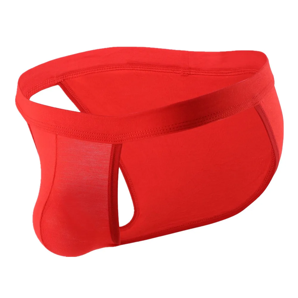 Брендовое Мужское нижнее белье трусы бриджи треугольное мужские однотонные в