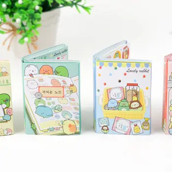 

Cute Cartoon Memo Pad Folding N Times Sticky Paper Notes Memo Notepad Bookmark Writing Pads Gift Stationery
