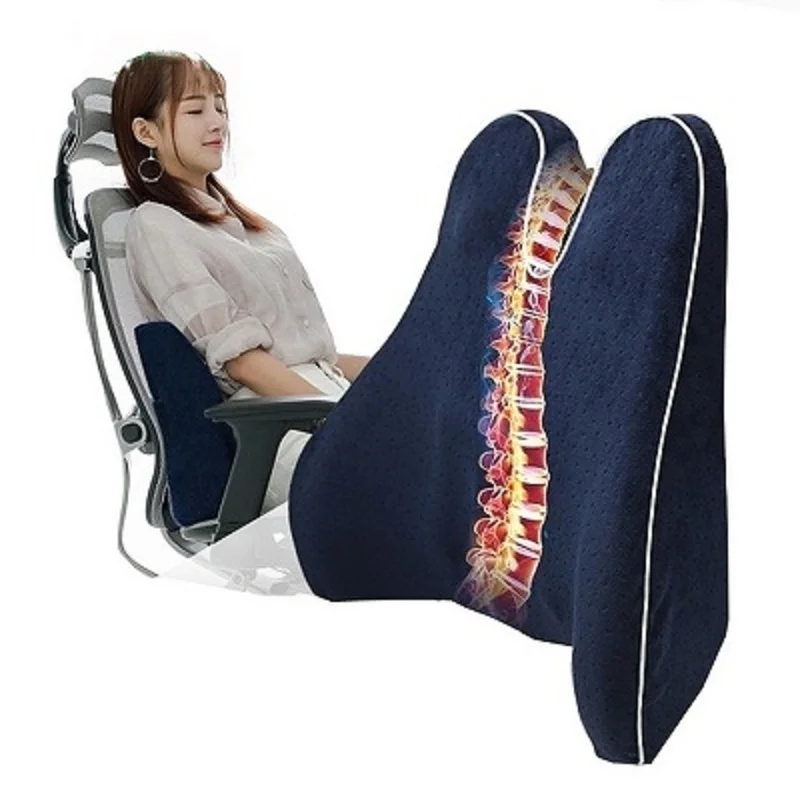 Orthopedic Pillow Back Pillow Chair Cushion Memory Foam Backrest