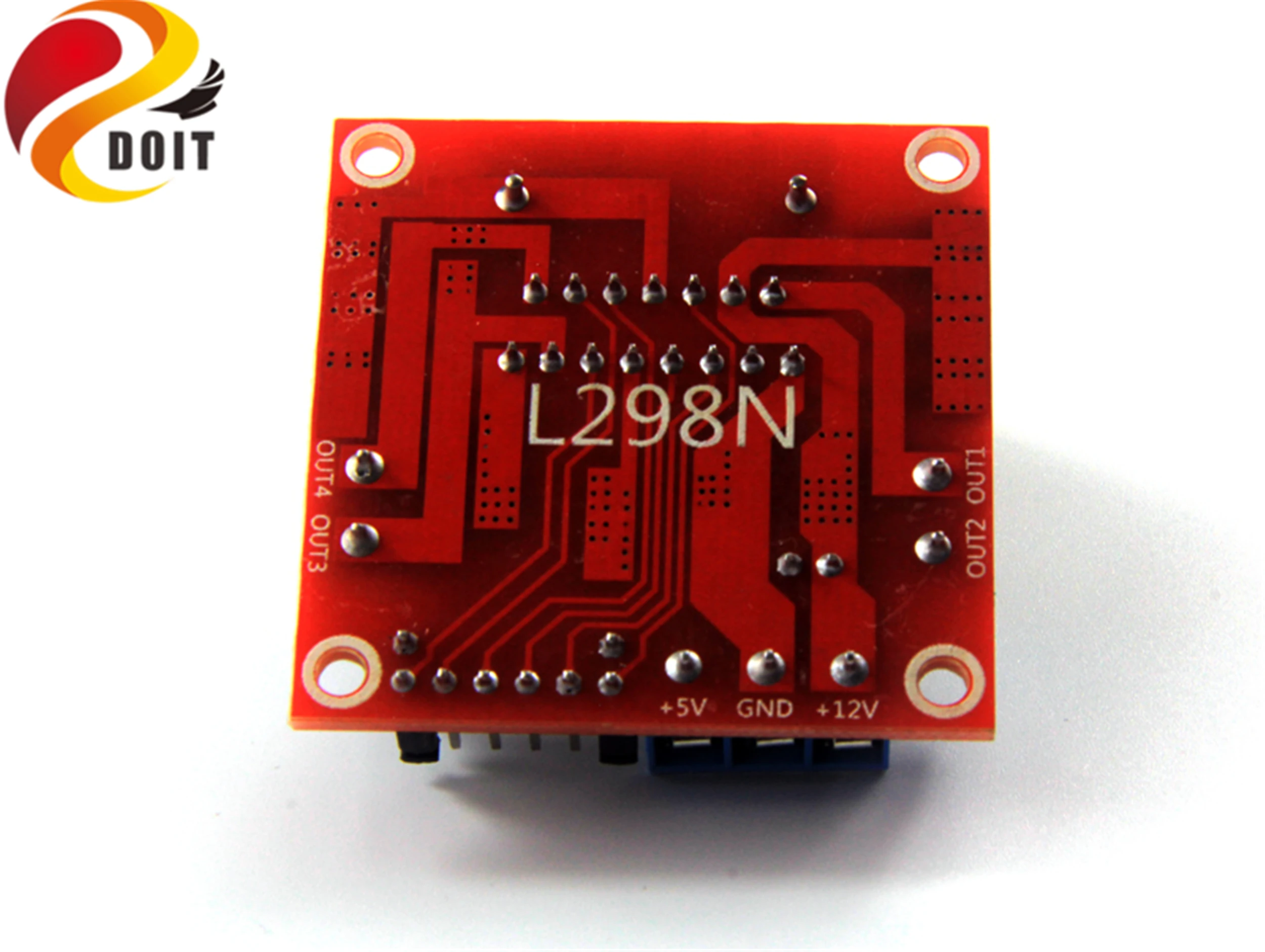 SZDOIT 2-way L298N Модуль платы привода двигателя DC шаговый двигатель RC робот шасси автомобиля часть для Arduino высокой мощности