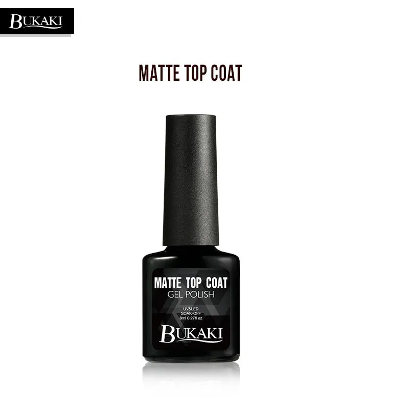 Matte top coat BUKAKI верхнее Базовое покрытие Гель-лак набор впитываемый базовый верхний слой матовое верхнее покрытие Гель-лак для Ногтей Стойкий Светодиодный УФ-Гель-лак для ногтей - Цвет: Matte top coat
