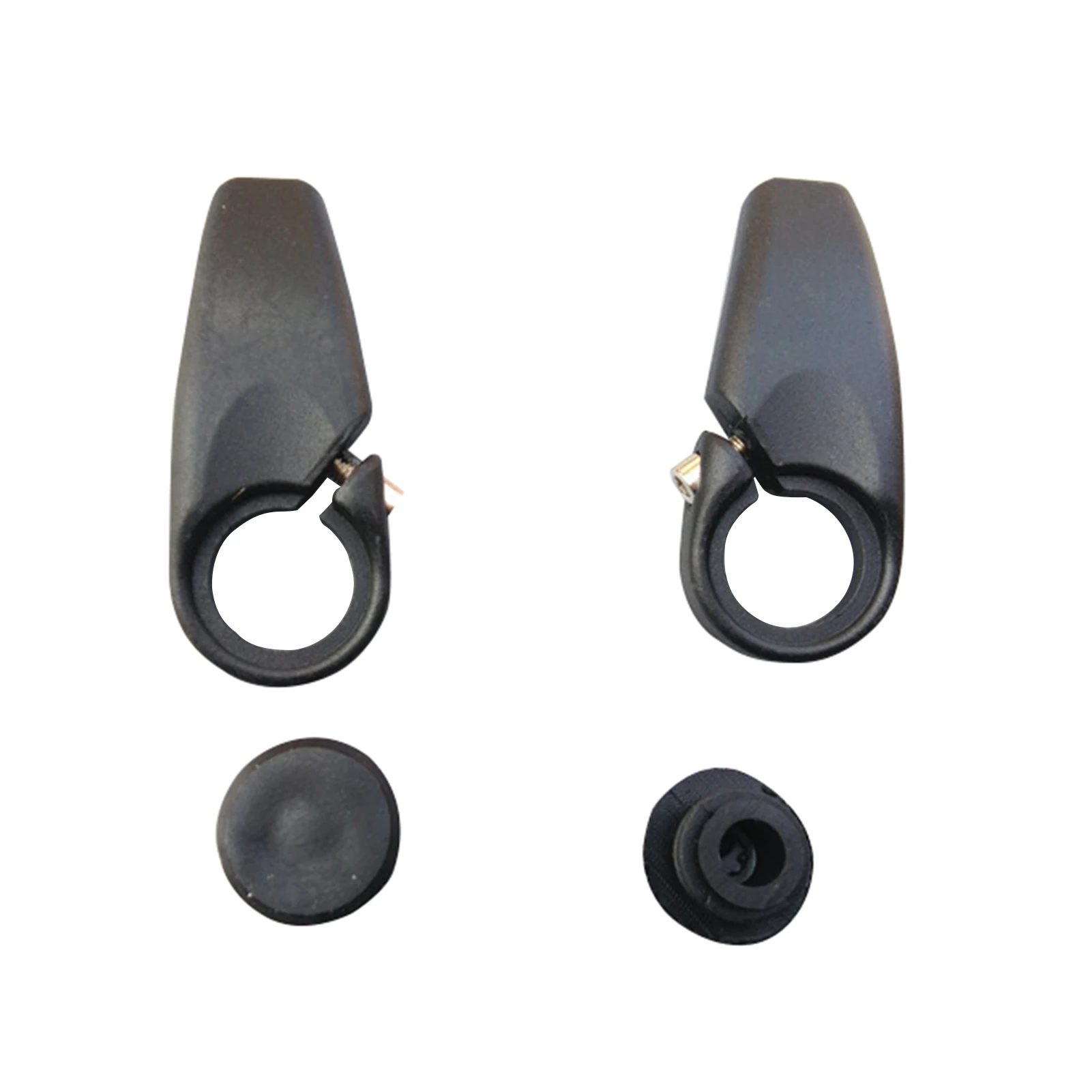 1 Pair Cycling Aluminum Alloy Bike Lock-on Horn Bicycle Deputy Vice Handlebar