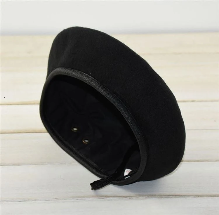 NEUF LAINE HOMMES Femmes Vert Beret Casquette Chapeau Militaire - Mode