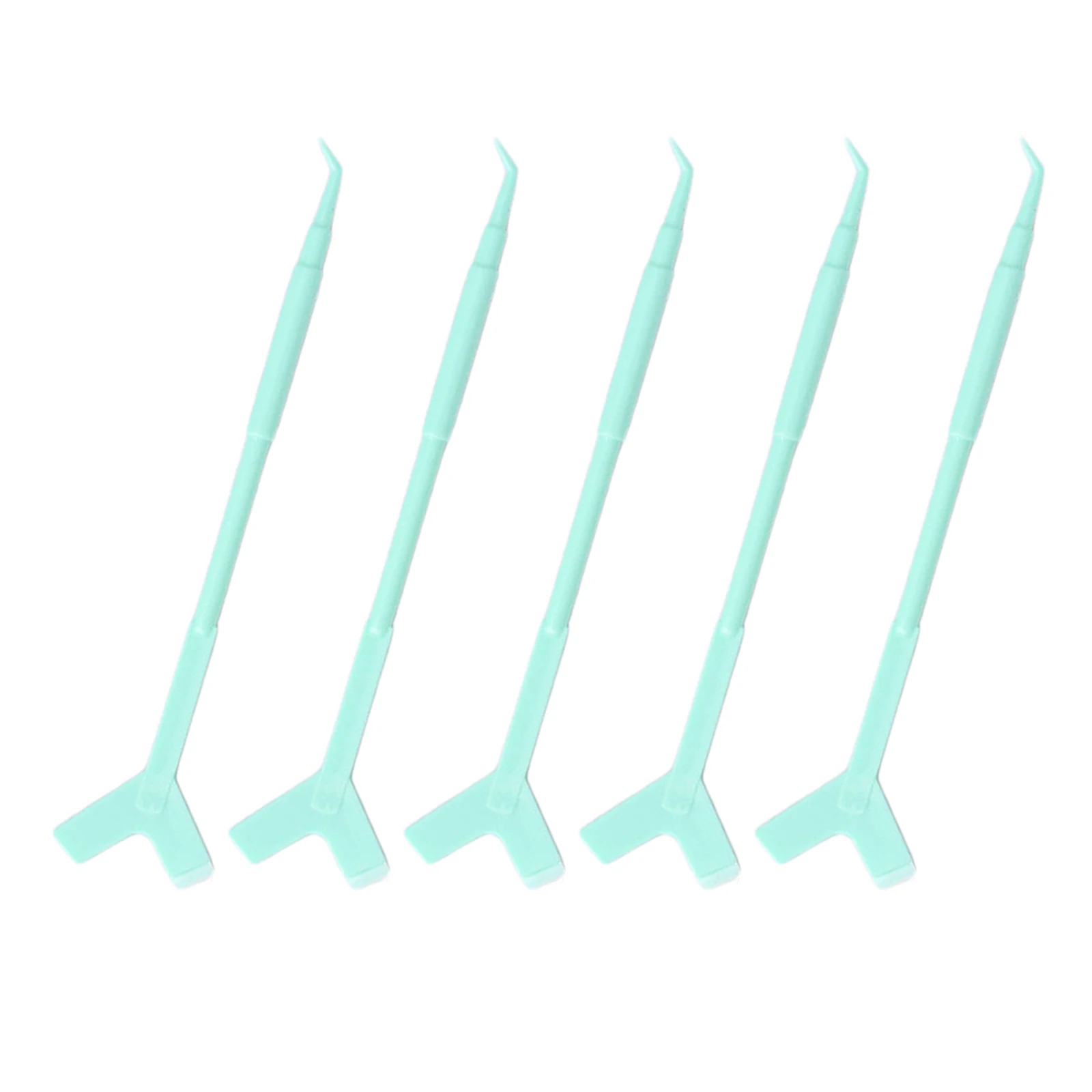 5 Pieces Reuseable Plastic Eyelash Brush Clean Y Shape Grafted Eyelashes Brushes women Makeup Mascara Tools