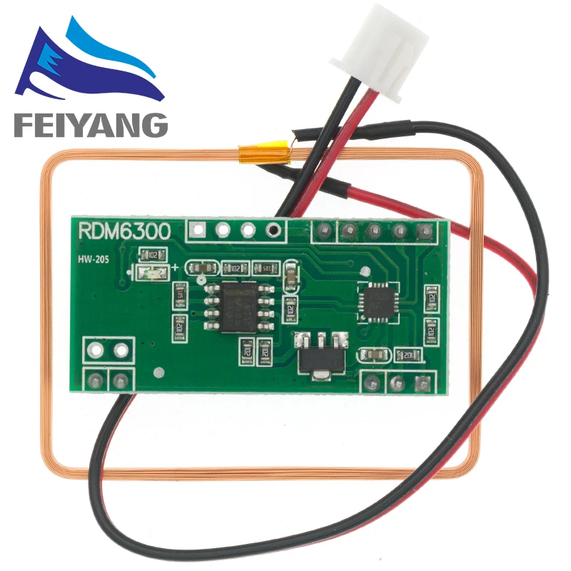 Модуль считывания ключей RFID-карт UART EM4100 125 кГц 10 шт. RDM6300 (RDM630) | Электронные