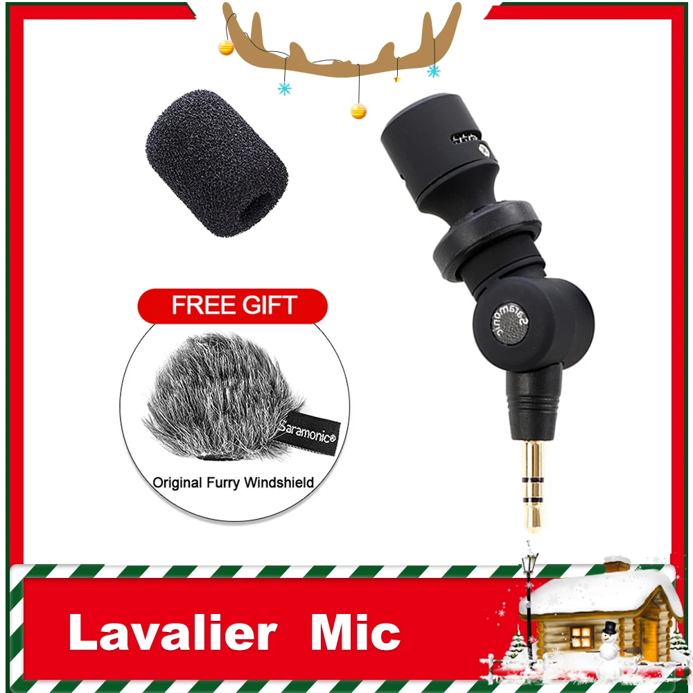 Saramonic SR XM1 Plug & play Mini TRS конденсаторный микрофон для камеры видеокамеры аудио