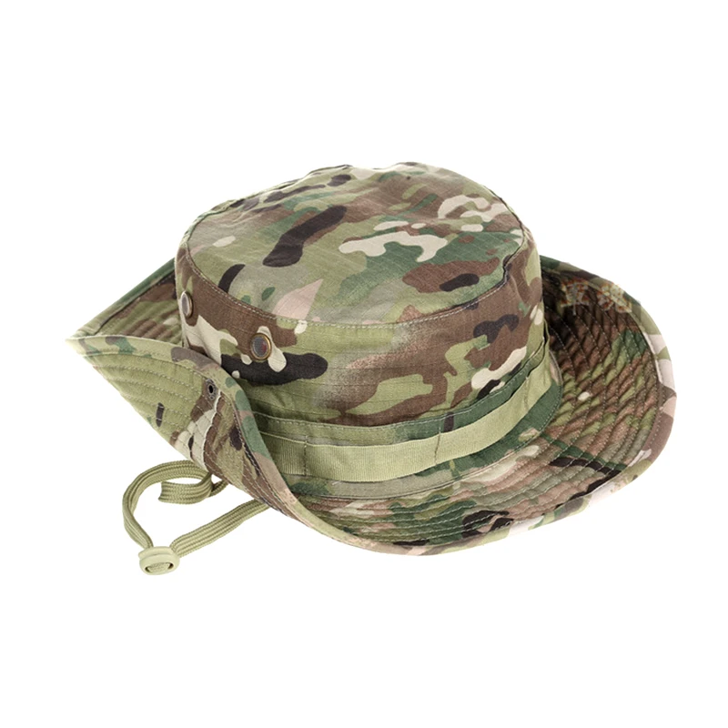 Military Tactical Cap Men Camouflage Boonie Hat Sun Protector Outdoor Paintball Airsoft Army Training Fishing Hunting Hiking Cap