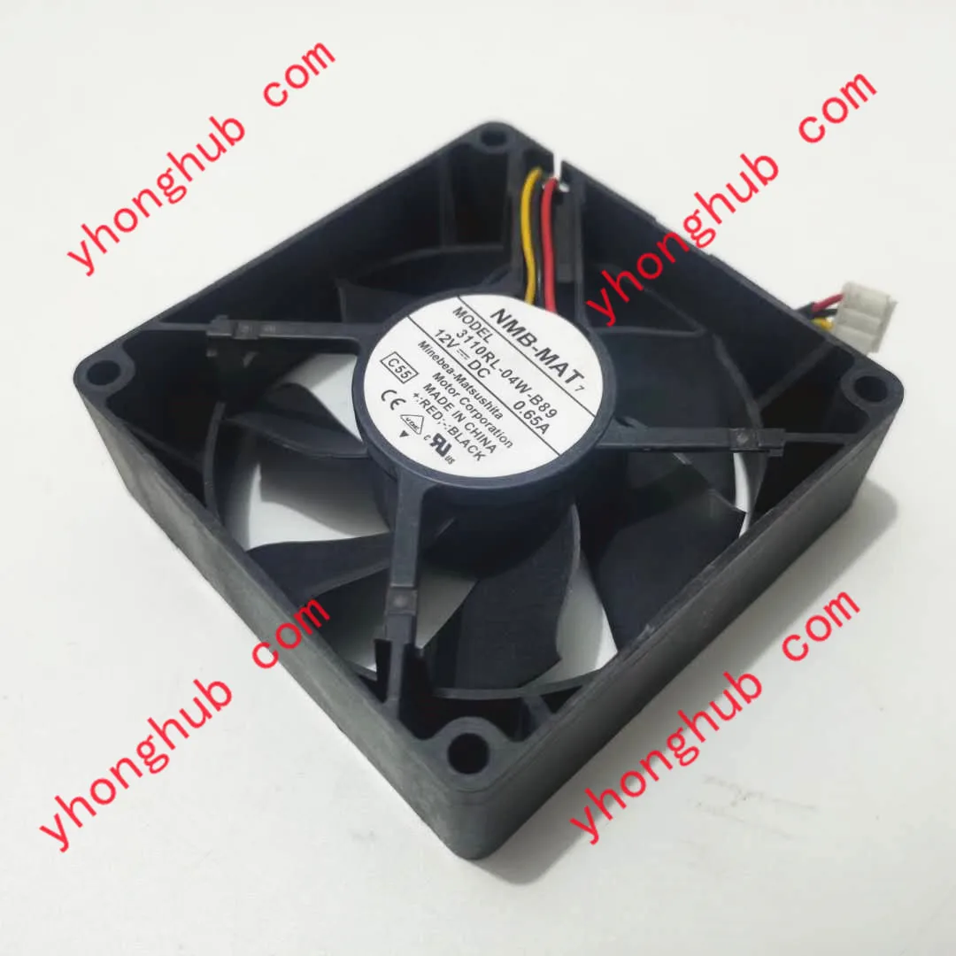 

NMB-MAT 3110RL-04W-B89 C55 DC 12V 0.65A 3-проводной 80x80x25 мм вентилятор охлаждения сервера