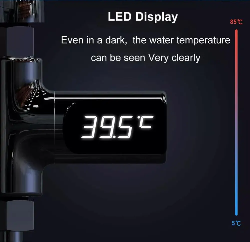 Termómetro Digital con Pantalla LED para el hogar la Ducha o el Agua Topsale-ycld 