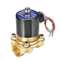 Uxcell 2 способа 3/" PT AC 220 В латунь нормально закрытый Электрический электромагнитный клапан