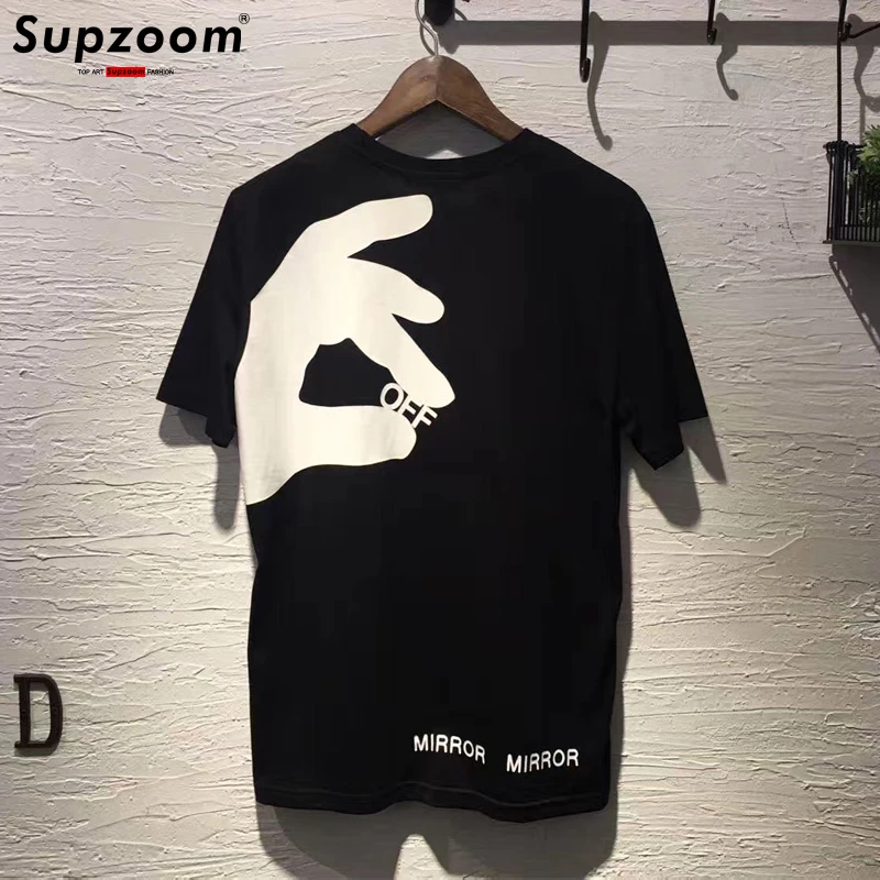 2020 New Arrival Brand Clothing Short Knitted O neck Off Casual T Shirt Men Hip Hop Printing Leisure Cotton Tshirt Homme Sale|T-Shirts| - AliExpress