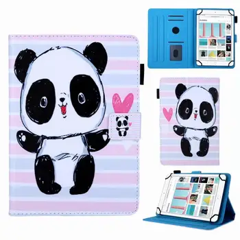 

Tablet Case for 10" Universal Children Cartoon PU Leather Flip Stand Cover for Ipad Samsung Huawei Lenovo Xiaomi 10" Funda+pen