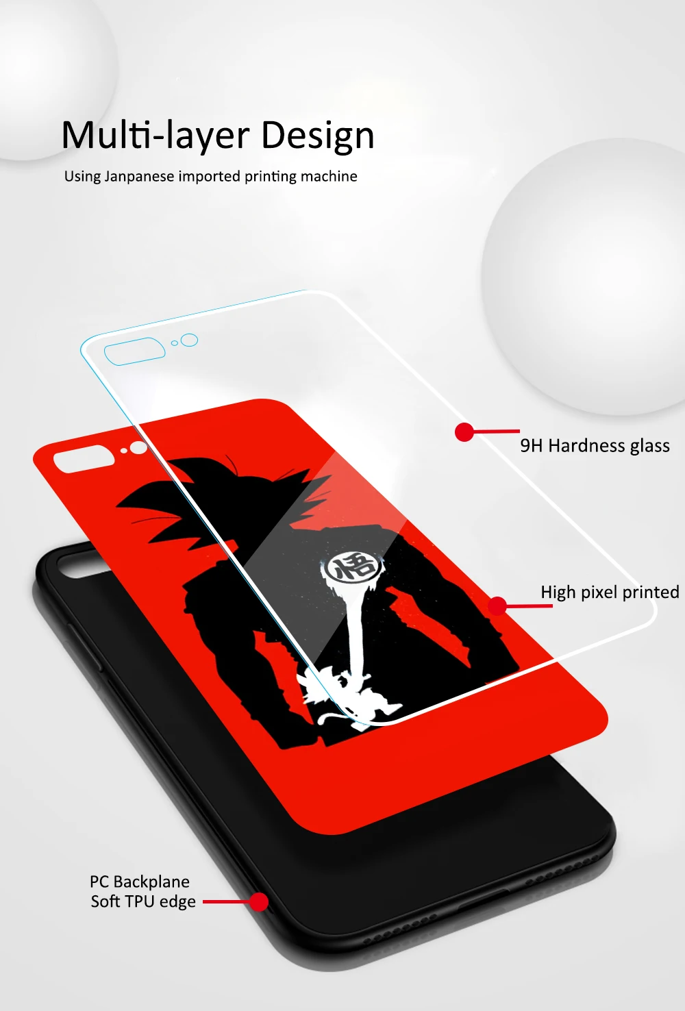 Для iphone 11 чехол стеклянная задняя крышка из аниме Goku dragon ball super case iphone x чехол для iphone 6 6s 7 8 Plus X XS Max XR 11 pro