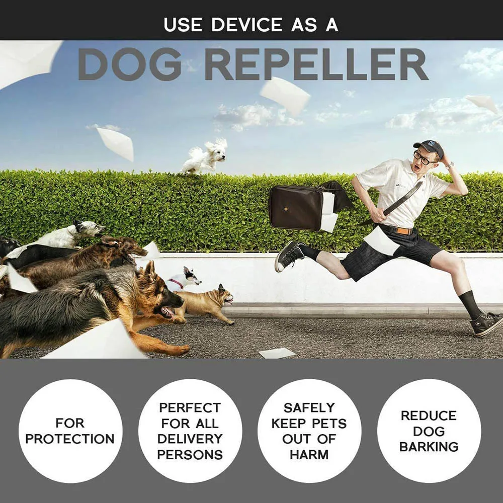 Pet Dog Repeller Anti Barking Stop Bark Training Device Trainer LED Ultrasonic Anti Barking Ultrasonic Without Battery-5