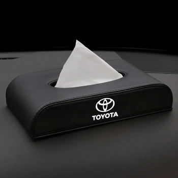 

1 Pcs New Fashion Car Style PU Quality Tissue Box for Toyotas Corolla Yaris Rav4 Avensis Auris Camry C-hr 86 Prius Accessories