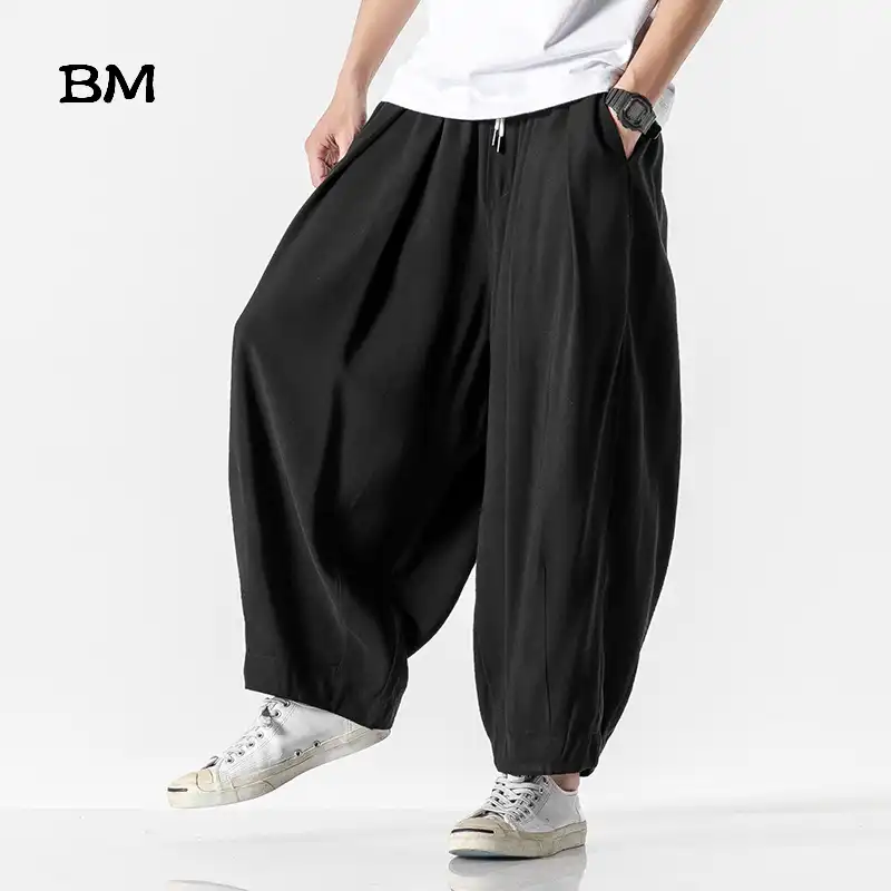 plus size linen pants wide leg