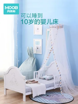 

European baby crib newborn solid wood multi-function splicing bed removable baby bedside children's bed