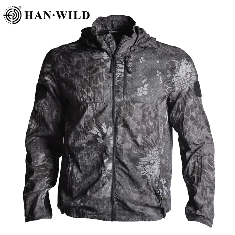 Куртка HAN WILD Sun Защитная Мужская армейская тактическая камуфляжная тонкая