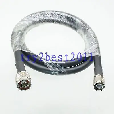

DHL/EMS 10 Sets RG8/KSR400 N plug pin to TNC plug pin Straight RF Jumper pigtail Cable 3FT -C1
