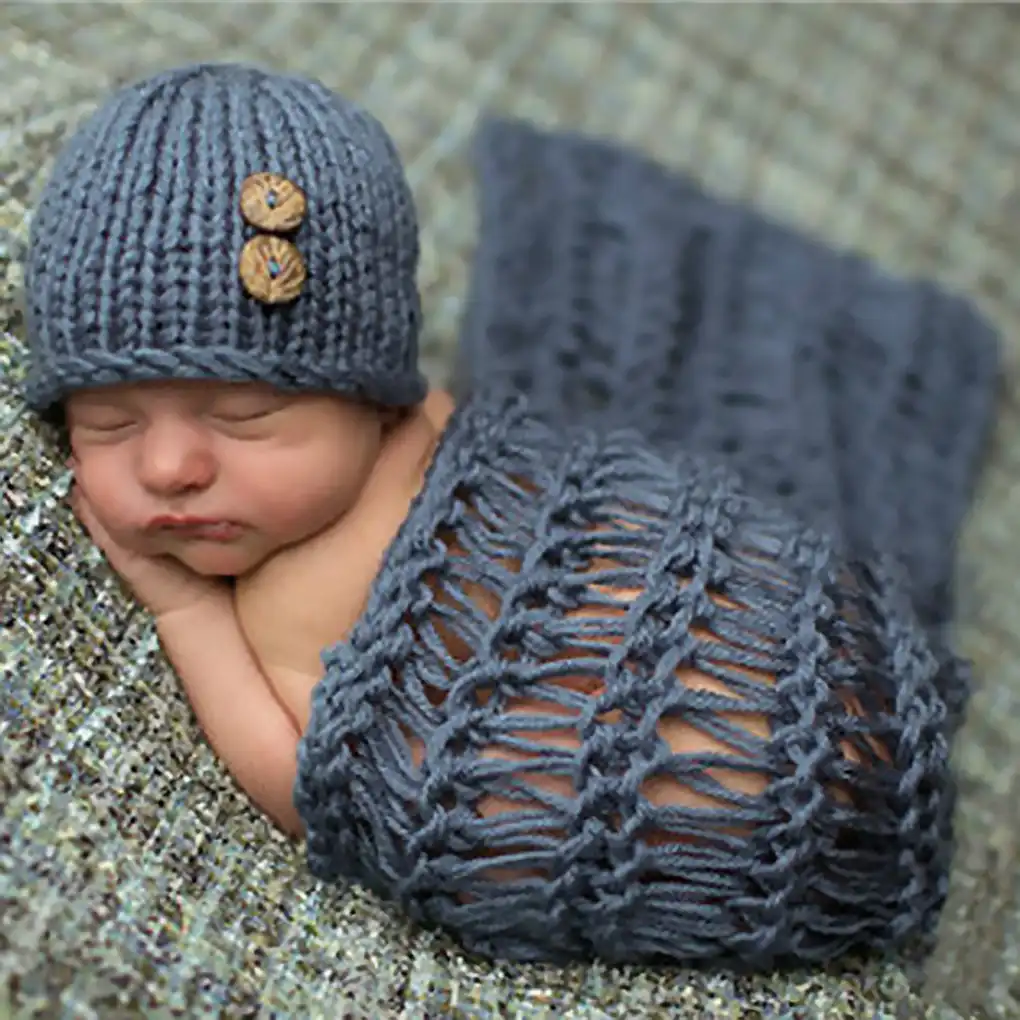 navy blue newborn hat
