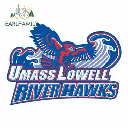 EARLFAMILY 13 см x 9,4 см для Umass Lowell, речной ястреб, виниловая наклейка, стикер для автомобиля, грузовика, Pinup Campervan, наклейка, подходит для VAN, SUV, RV