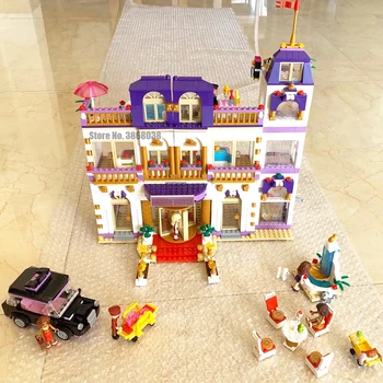 

1676Pcs Heartlake Grand Hotel Friends Building Blocks Bricks Compatible Lepining Girls Kid DIY Birthday Gift Toys For Children