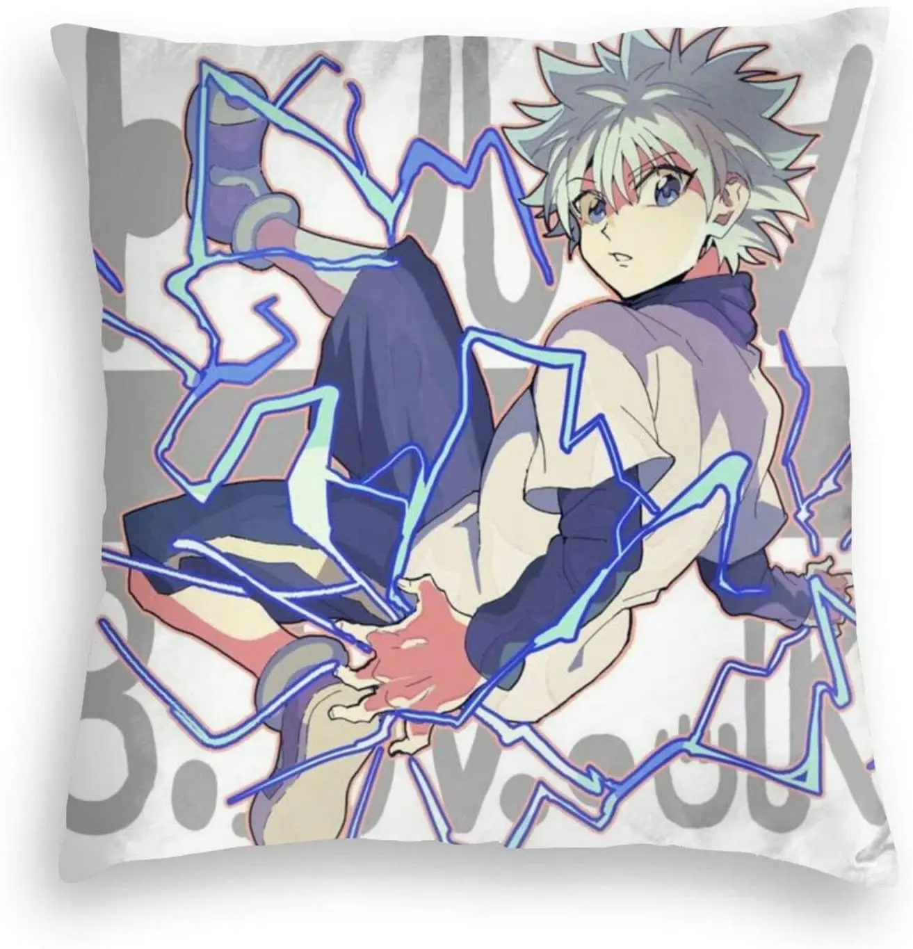 MEckily Hunter x Killua аниме-подушка квадратный чехол Piilow Чехол Наволочка мягкий аниме