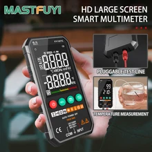 NEW Generation 6000counts Digital Multimeter Ture RMS AC DC NCV Transistor Capacitor  Temperature Voltage Smart Meter