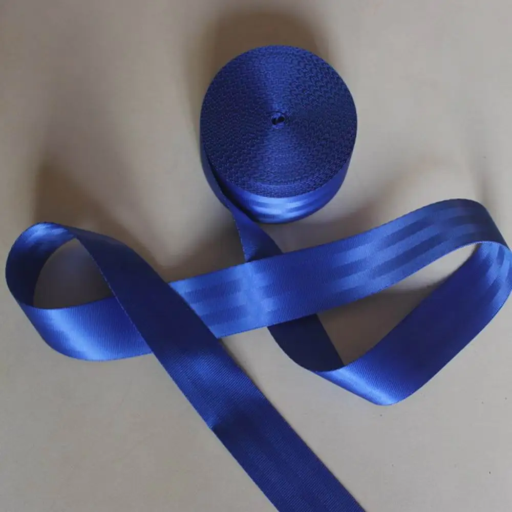 30 meters Roll Seat Belt Webbing Safety Strap DARK BLUE Color 4.8cm