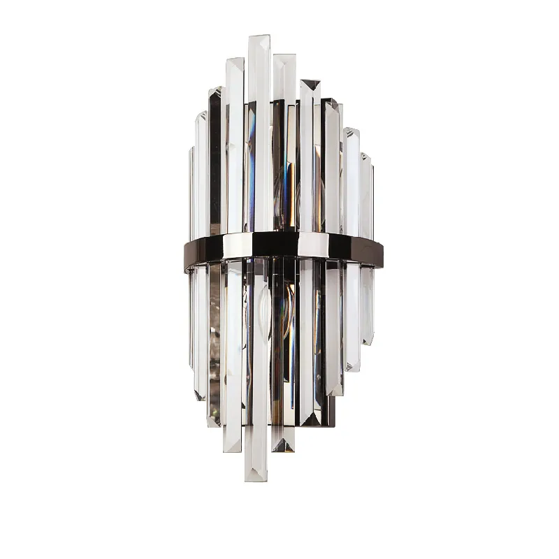 

Modern light luxury crystal wall lamp living room wall corridor aisle light simple light luxury atmosphere bedside lamp K9