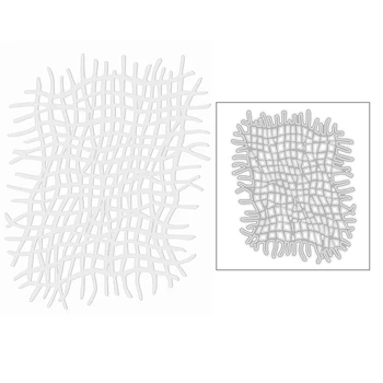 

2020 New Irregular Grid Background Metal Cutting Dies and Frame Debossing Die Scrapbooking For Crafts Card Making no Stamps Sets