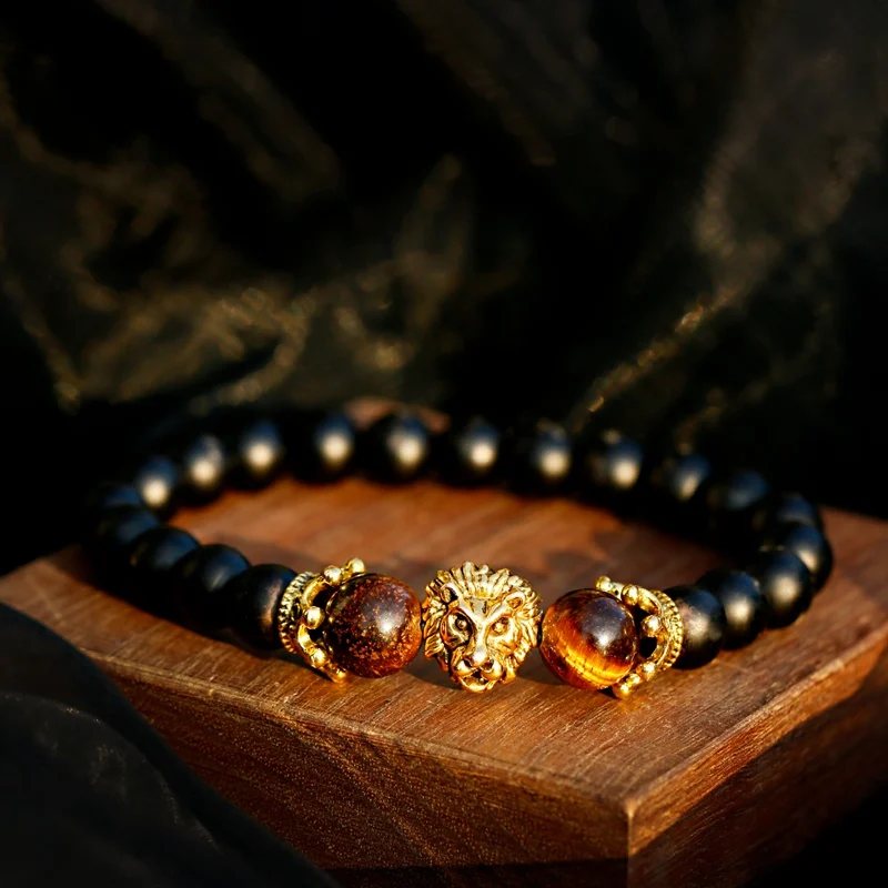 Tiger Eye Onyx Stone Handmade Beaded Bracelet