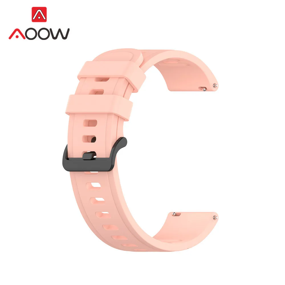 20 мм 22 мм спортивный силиконовый ремешок для часов Amazfit GTR 42 мм 47 мм samsung Galaxy Watch Active2 S2 S3 huawei GT 2 Garmin ремешок