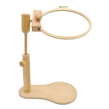 

Tabletop Embroidery Lap Stand Adjustable Cross Stitch Rack Holder w/ Hoop DIY