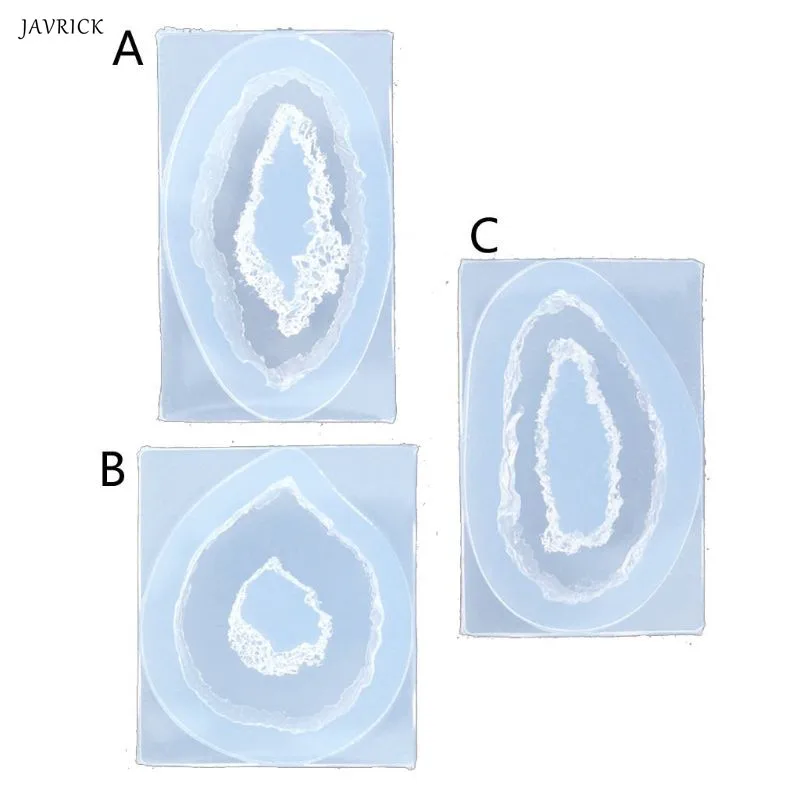 

Jewelry Resin Mold Crystal Quartz Rock Cluster Geode Druzy Gem Pendant Silicone Mold Resin Jewelry For DIY Making