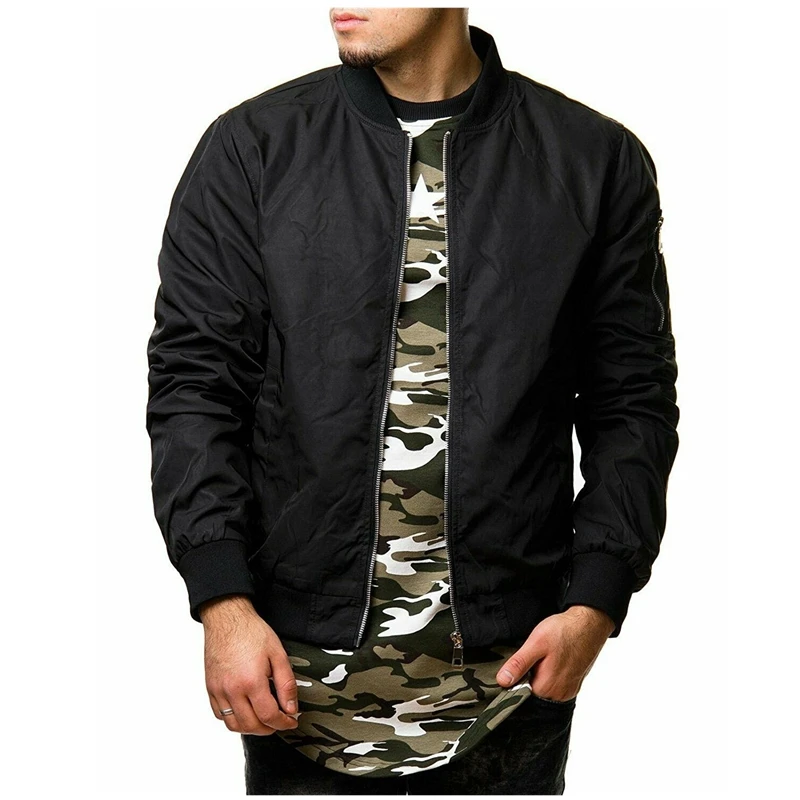 

2019 Fashion Trend Men Newest Autumn Winter Arrival Casual Hot Jacket Warm Baseball Coat Slim Simple Zipper Outwear Overcoat