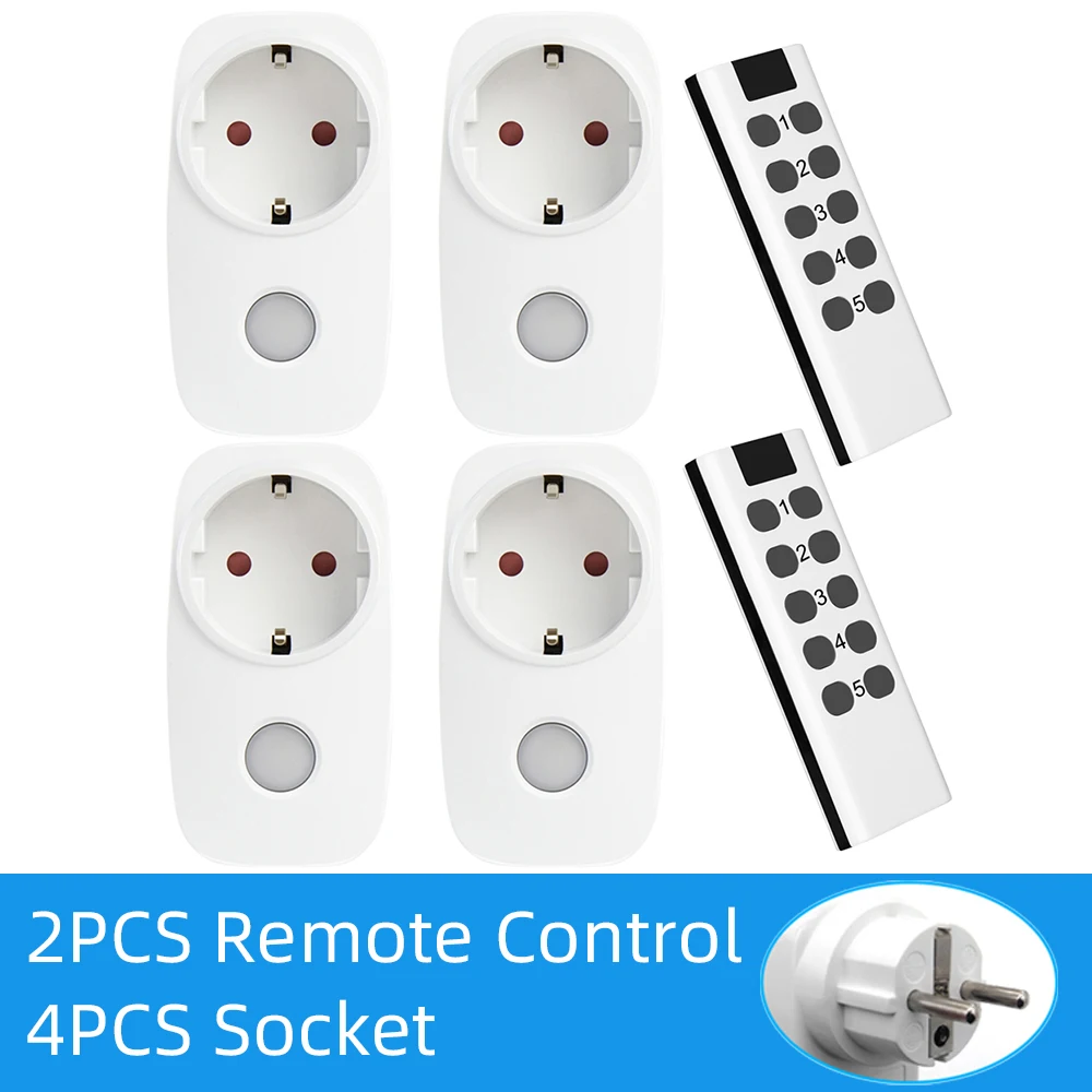 Умная розетка с дистанционным управлением 15 А 433 МГц 220 В | Электроника