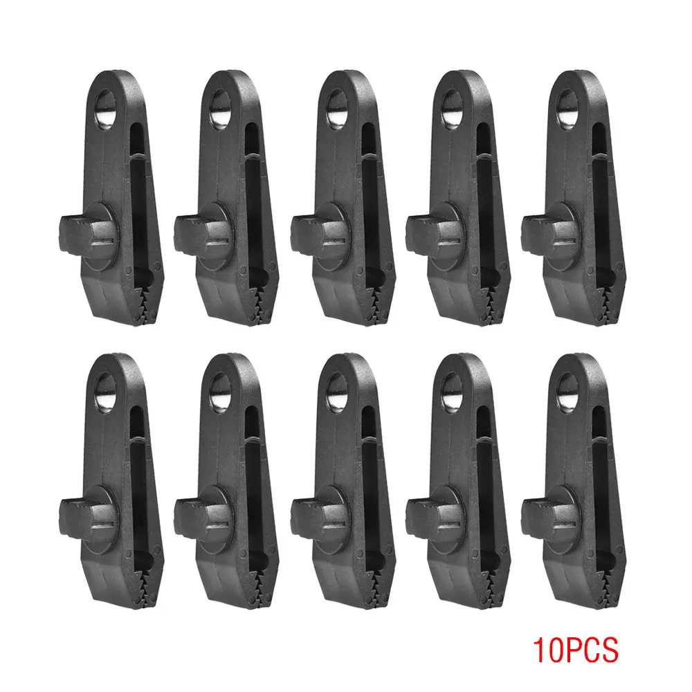 5pcs/10pcs Windproof Awning Clamp Grip Tarp Clips Heavy Duty Tent Accessory For Camping Tarps Garden Shade Cloth | Спорт и