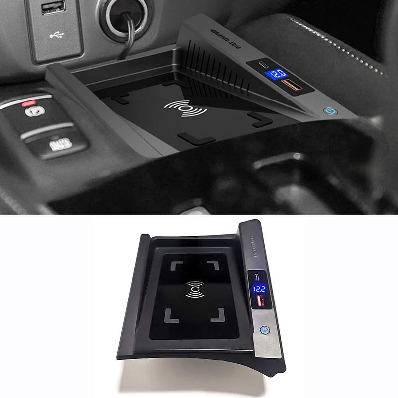 Автомобильное беспроводное зарядное устройство QI для Nissan X-Trail T32 2014-2016 Qashqai 2019-2021 15