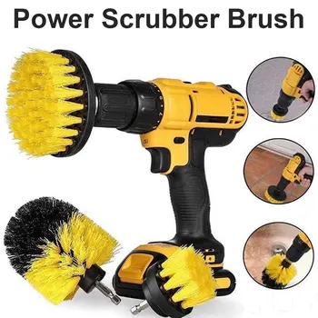 

2020 3/6/12/22Pcs Drill Brushes Power Scrubber Cleaning Drill Brush Scrub Pads Brush Cleaner Scrubbing Brushes Shower Kitchen