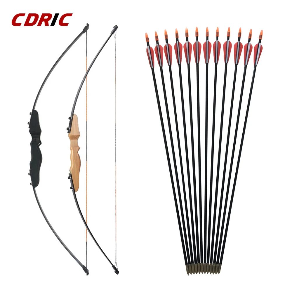 Arco com Setas para Crianças Tiro com Arco de Caça Reta Arco Dividir 51 Polegadas Entrada Juventude Crianças 30 – 40lbs