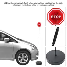 Безопасность парковочные стоп Знак мигающий светодиодный Предупреждение ющий датчик бампера для гаражного порта