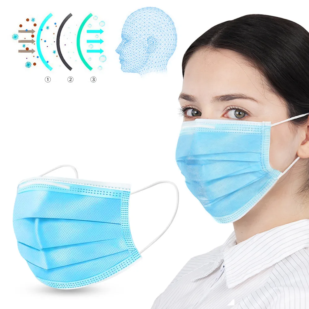 

100pcs Disposable Face Masks FFP3 KN95 Mask KF94 Face Masks FFP2 Anti-Pollution Dustproof 3-Layer Mouth Masks 10pcs/50pcs
