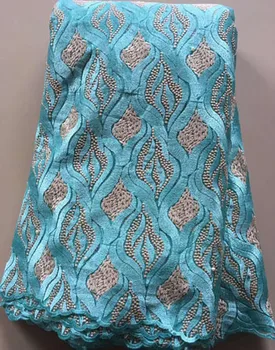 

african lace fabric 2020 high quality lace Fabric With Embroidery Mesh Tulle Lace Fabric Nigerian Lace NLL2974