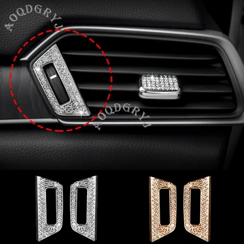 

Crystal Front Left&Right Air Vent Knob cover trim 2pcs For Honda Accord 2018-2020 Car styling