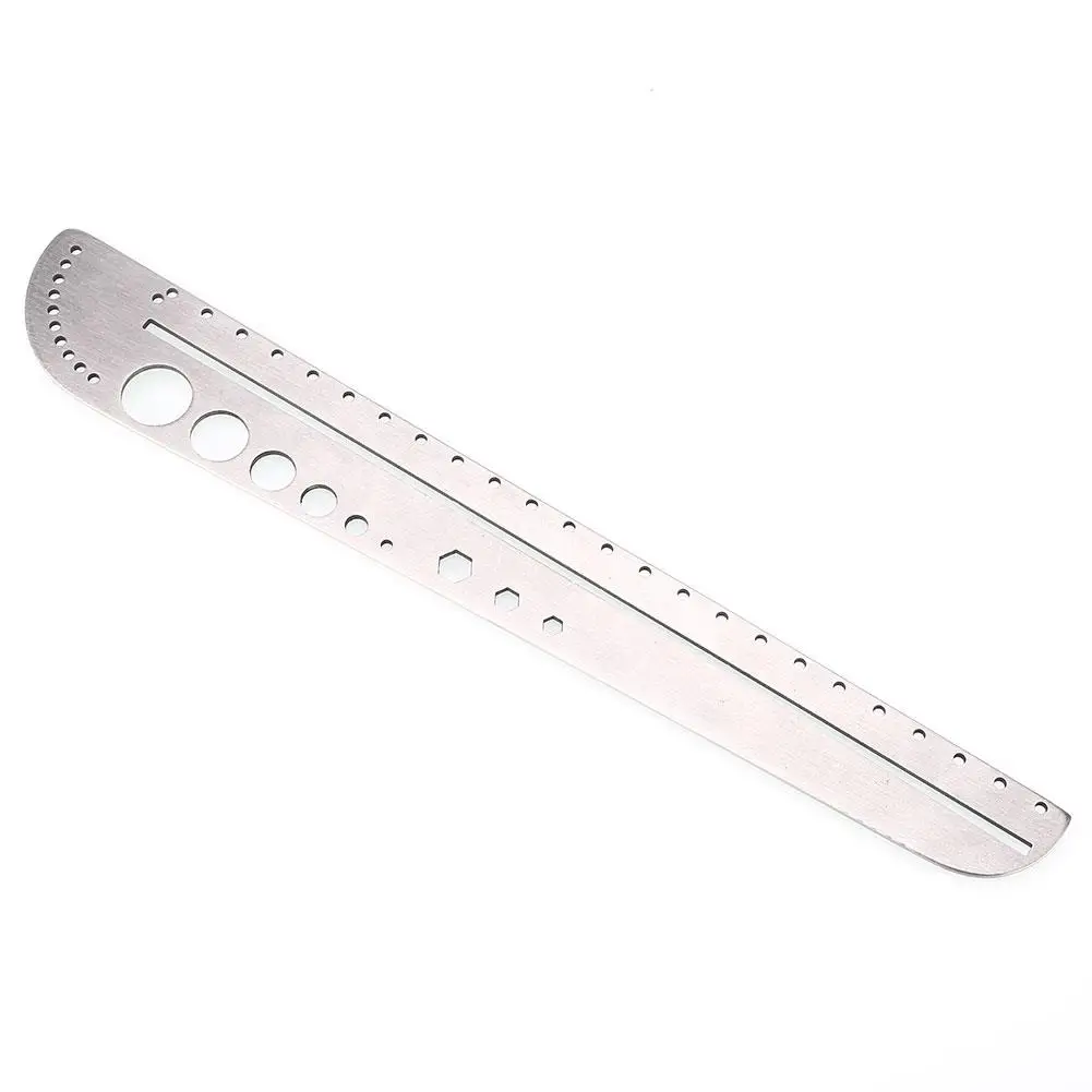26.8CM Outdoor Ruler Metal Tool Journal Measurement Home&Amp; Garden Silver Iron Hiking Portable Recurve Large Size Camping